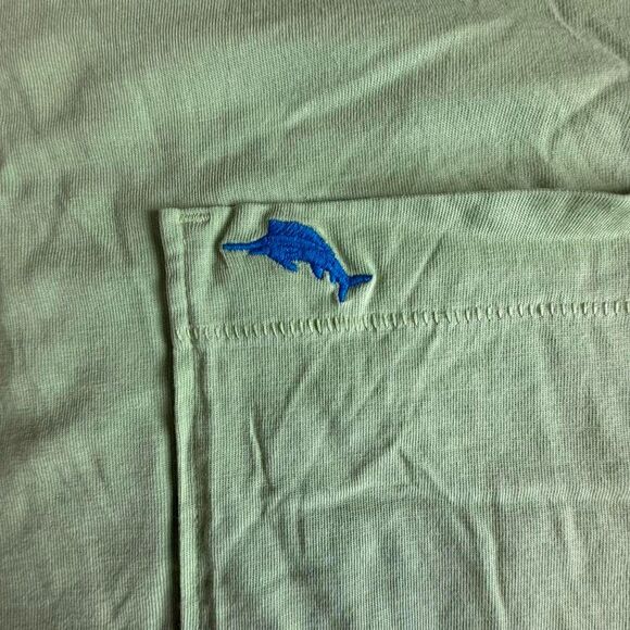 Tommy Bahama T-Shirt 3XLB Big & Tall Lime Green Island Life Tee - Picture 3 of 7
